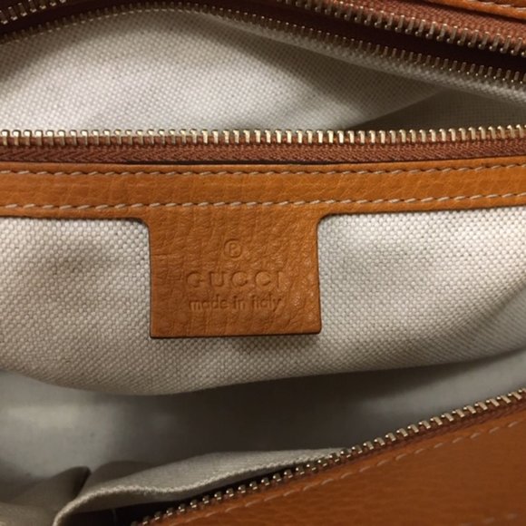 GUCCI Italian leather bag - Tan - Picture 14 of 15